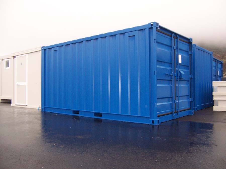 Container maritime 15 pieds Bleu