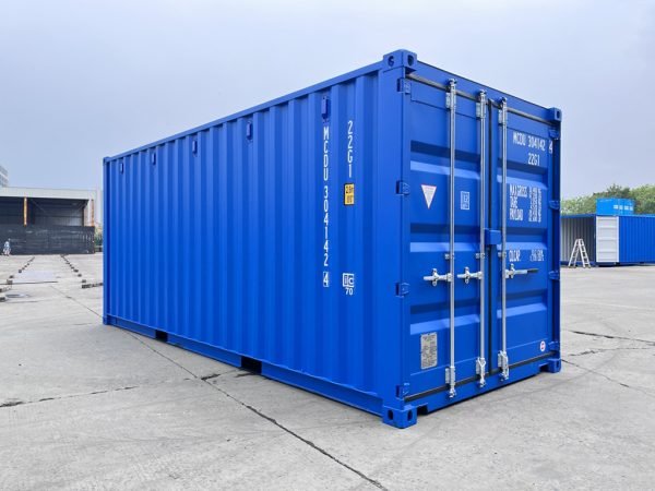 Seecontainer 20 Fuß Blau
