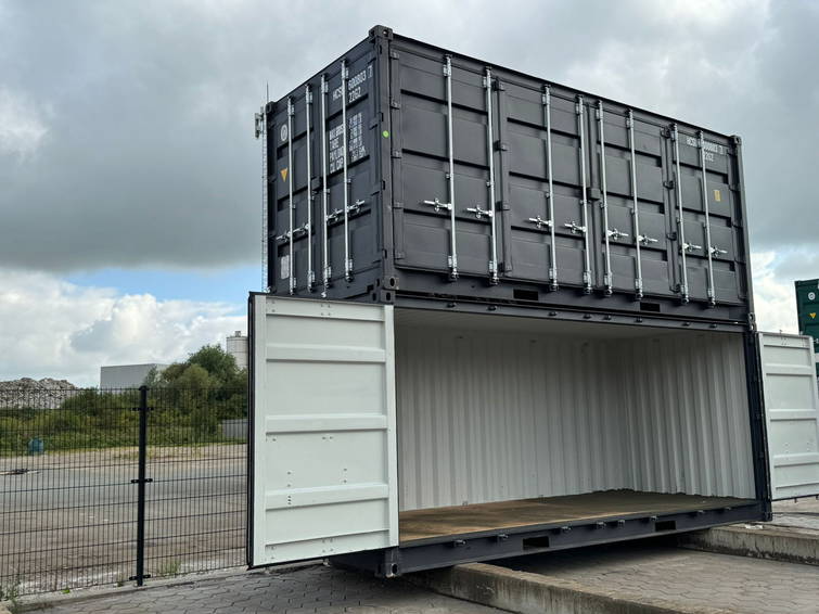 Open-Side-Container 20 Fuß – Gebraucht