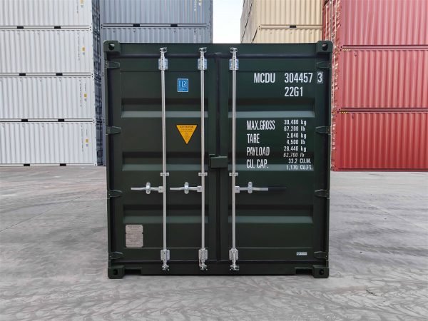 Seecontainer 20 Fuß Grün — 1