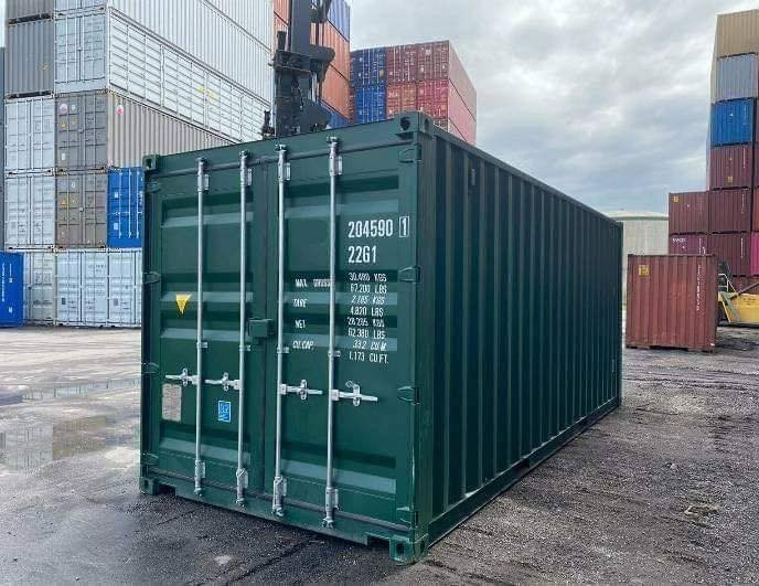 Shipping Container 20 ft Green RAL 6005 — 6
