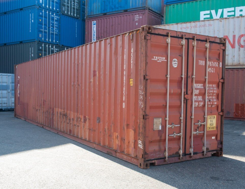 Contenedor marítimo 40 pies High Cube – Usado